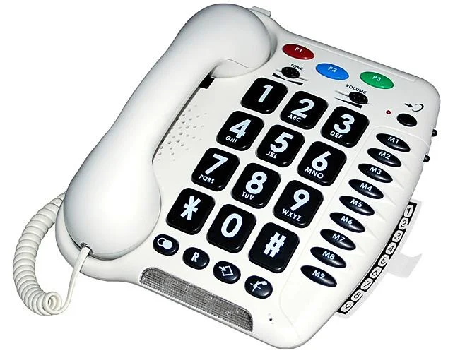 Teléfono de botones grandes para baja visión