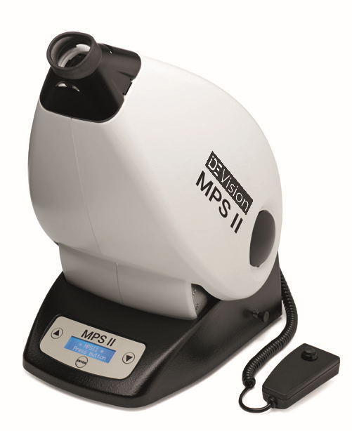 Equipo iDEVision MPS II utilizado por especialistas para medir la densidad del pigmento macular